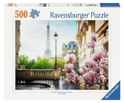 Image de Puzzle Ravensburger Printemps à Paris - 500 pièces.