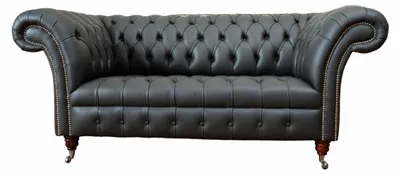 Obrázok produktu pre Kožená pohovka Chesterfield Čalúnenie 2 miestnej dizajnérskej pohovky Gauče