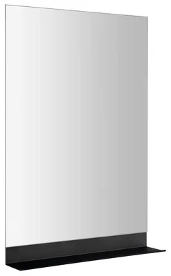 Produktbild von Aqualine Spiegel mit Ablage 40x65cm, CU free, Schwarz matt