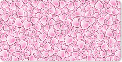 Produktbild von MuchoWow® Mauspad Mousepad Mädchen - Herzen - Rosa - Muster - Mädchen - Kind - Kinder 60x30 cm - Mousepads - Maus Mat - Pad - Mausunterlage - Nachhaltig