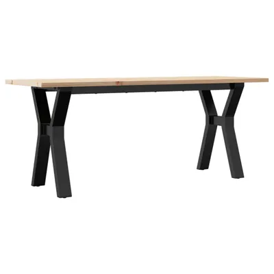 Obrázek produktu pro vidaXL Konferenční stolek Y-rám 110x40x45 cm masivní dřevo borovice a ocel
