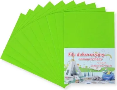 Image de Feutre autocollant A4 vert 20x30cm 10pcs