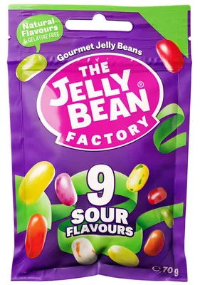 Produktbild von The Jelly Bean Factory 9 Sour Flavours 70g
