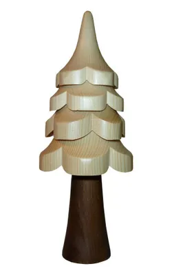 Immagine prodotto di Decorazione in legno, abete, colore naturale, altezza 25 cm, NUOVO