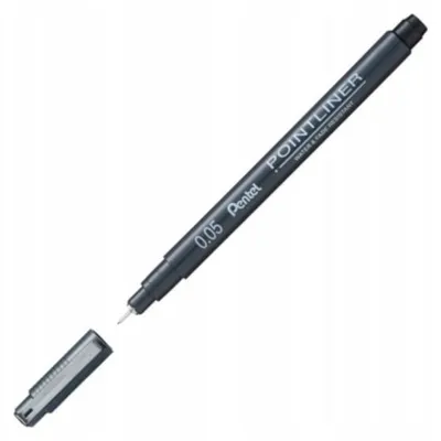 Produktbild von Pentel Pointliner Kalibrierter Stift Schwarz 0.05 mm