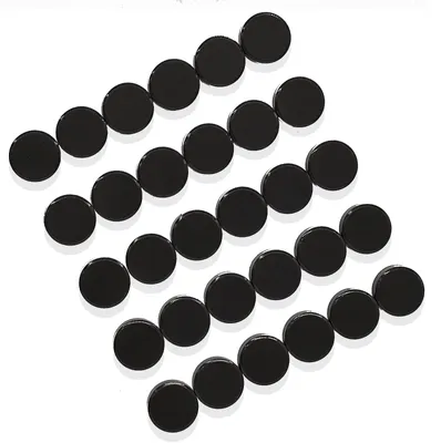 Produktbild von Kühlschrankmagnete, 30 Stück, starke Whiteboard-Magnete für Magnettafeln, Pinnwände und Magnetwände, kleine runde Magnete für Kühlschrank, Büro und Zuhause, dekorative Magnete für Tafeln, starke Haftung, schwarz