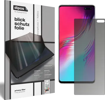 Produktbild von Blickschutzfolie für Samsung Galaxy S10 5G matt Schutzfolie Folie Display Schutz dipos