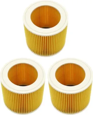 Produktbild von 3 Stück HEPA Filter für Kärcher WD3/NT18/20/38/1, kompatibel mit WD2/MV2/3, Staubsauger Ersatzfilter für Nass  und Trockensauger