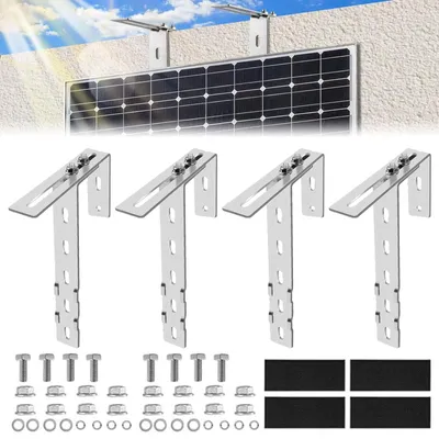 Produktbild von 4 Stück Sonnenschirmhalter, Haken, für Balkon, Befestigung ohne Bohren