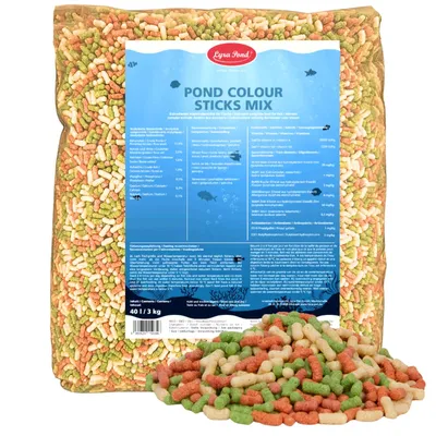 Produktbild von 40 Liter (3 kg) Lyra Pond® Pond Colour Sticks Koi Mix Teichfutter Fischfutter