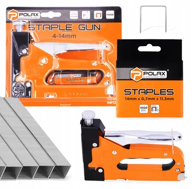 Obrázek produktu pro Polax Ruční sponkovačka 4-14 mm kovová se 1000 sponkami