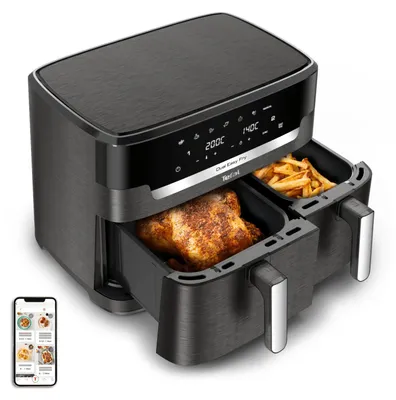 Produktbild von Tefal Easy Fry Dual XXL EY942HE0 Fritteuse Doppel 11 l Eigenständig 2020 W Heißluftfritteuse Grau
