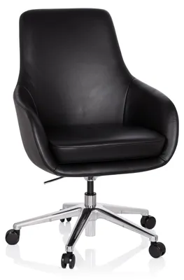 Obrázok produktu pre hjh OFFICE Profesionálne manažérske kreslo BARENO Ergonomické kancelárske kreslo s podrúčkami Kožené otočné kreslo do kancelárie, domácnosti