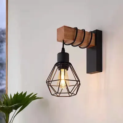 Produktbild von Wandleuchte im Industrial Design LED Wandlampe E27 Fassung Höhenverstellbar Pendellampe für Esszimmer Küche