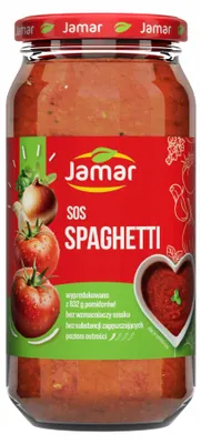 Immagine prodotto di Salsa di pomodoro Jamar, con 160 g di pomodori per 100 g di prodotto, confezione da 520 g