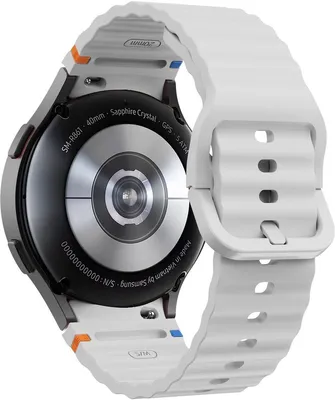 Produktbild von Hellgraues Silikonarmband, geeignet für Samsung Galaxy Watch 7 - Galaxy Watch 6 Classic und 5 Pro 40 und 44 mm - Grau - Silikon - CHPN