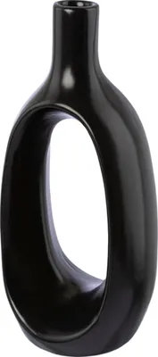 Produktbild von Vase - Schwarz - H 22 cm - Keramik