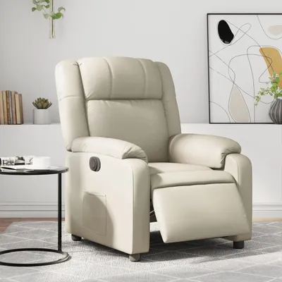 Produktbild von Möbel Relaxsessel Elektrisch Creme Kunstleder - Fernseh- & Relaxsessel 3205137