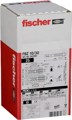 Zdjęcie produktu dla Fischer Bolzenanker FBZ 10/30 25 St.