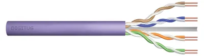 Zdjęcie produktu dla Digitus DK-1616-VH-5, 500 m, Cat6, U/UTP (UTP), Fioletowy