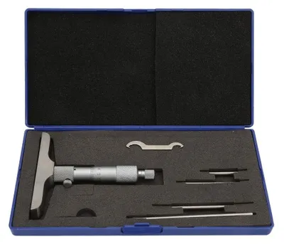 Obrázek produktu pro Hloubkoměr vysoké přesnosti - Hloubkometr - Měřicí přístroj - 0-100 mm/0-150 mm