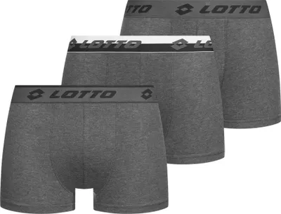 Produktbild von M|Lotto Retro Herren Boxershorts 3er-Pack grau MBXX1002NET-GREY