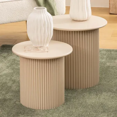 Produktbild von Eazy Living Beistelltisch Set Matthieu Beige