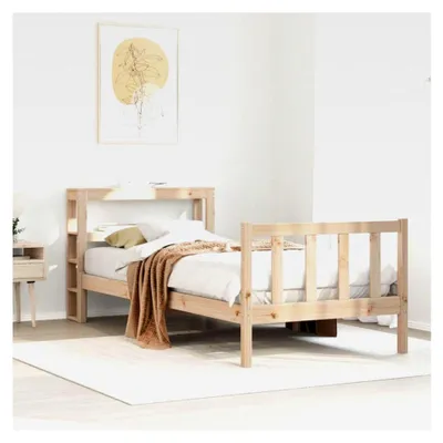 Produktbild von Bettgestell ohne Matratze 90x200 cm aus massivem Kiefernholz
