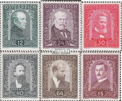 Produktbild von Briefmarken Österreich 1932 Mi 545-550 (kompl.Ausg.) postfrisch Österreich. Maler