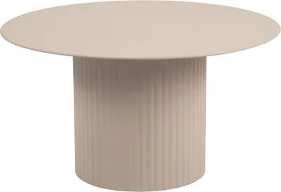 Produktbild von Beistelltisch der Serie Tilo aus Metall in der Farbe Beige, 64 cm Länge x 35 cm Breite