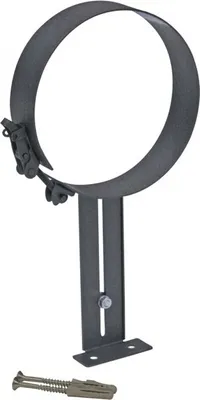 Produktbild von Rohrhalter verstellbar, verschiedene Größen und Farben gussgrau  Ø 120 mm