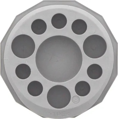 Productafbeelding van CONTA-CLIP Ronde kabeldoorvoer KES-E-R voor wanddiktes van 1,5 mm - 2,5 mm. Geschikt voor wanddiktes van 1,5 mm - 2,5 mm. Klembereik: 7 x 1,0 mm