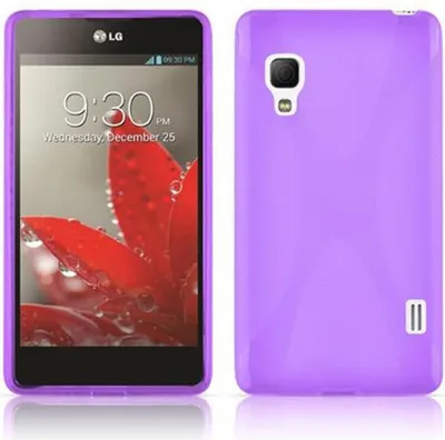 Produktbild von Cadorabo Schutzhülle für LG L5 II (2. SIM) Hülle in Lila Handyhülle Case TPU Silikon Etui