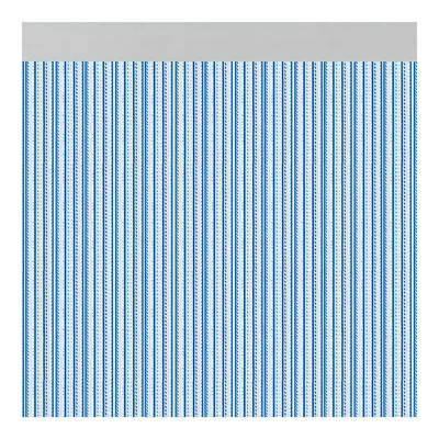 Image de Rideau Porte Brescia Bleu Isolation Thermique Et Visuelle - Tesa