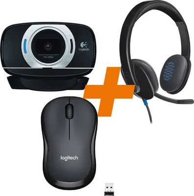 Produktbild von Logitech M220-C615-H540 Bundle, Persönliches Videokonferenzsystem, Full HD, 30 fps, 78°, Schwarz