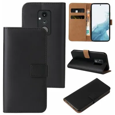 Produktbild von Kunstleder Flip-Hülle für Smartphones - Farbe: Schwarz - Modellkompatibilität: Für Huawei Mate 20 Lite