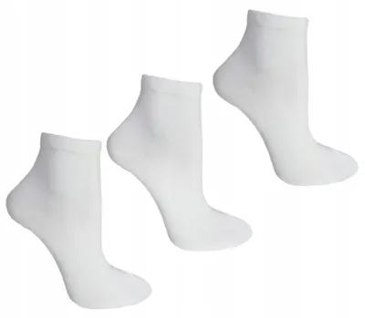 Produktbild von Damen Socken - Weiß - 3 Paar - Knöchelsocken - 105 G