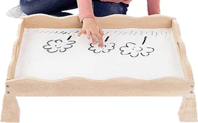 Produktbild von Sandwanne aus Buchenholz mit Standfüßen für Kindergarten, Schule und Therapie