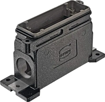 Image de Boîtier de socle HARTING Han 24HPR, sortie de câble latérale 2xM40, verrouillage à vis - 1 pièce