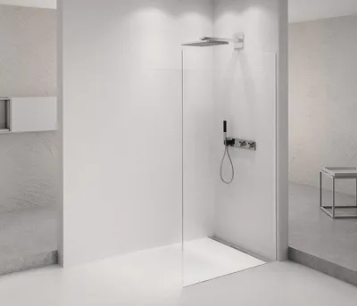 Produktbild von Polysan ARCHITEX CHROM Duschabtrennung 1262 mm, Klarglas
