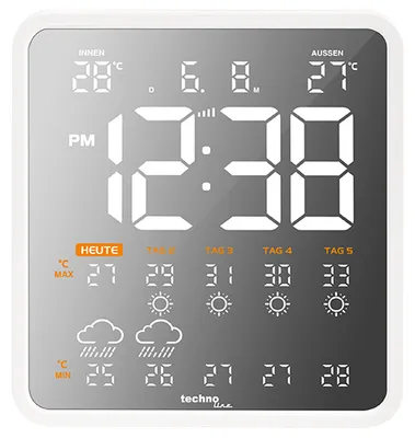 Image de technoline WD3035 Station météo | Prévisions sur plusieurs jours | Smart Life App | Affichage de l'indice UV