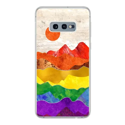 Produktbild von MuchoWow® Handyhülle Schutzhülle Hülle für Samsung Galaxy S10e Regenbogen - Marmor - Stolz Silikon Softcase Handy Hülle - Handy