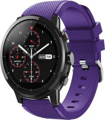 Produktbild von Strap-it Xiaomi Amazfit Stratos Armband Silikon (Lila)