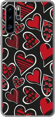 Produktbild von MuchoWow® Handyhülle Schutzhülle Hülle für Telefoonhoesje Huawei P30 Pro Mädchen - Herz - Liebe - Muster - Mädchen - Kinder - Kind Silikon Softcase Handy Hülle - Schutzdeckel