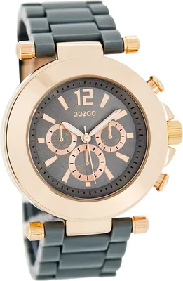Produktbild von Oozoo Damen-Herren Uhr Analog Quarzuhr Armband grau Vintage Series D2UOC4883A