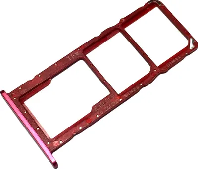 Produktbild von Dual SIM Kartenhalter und Micro-SD Card Fach für Huawei Y5 (2019), Original Ersatzteil, Rot