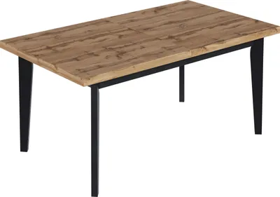 Produktbild von Furneo | Esstisch Ausziehbarer - 80x120/160 cm - Eiche Wotan - Skandinavisches Design - stabil und stilvoll - für Küche und Esszimmer – Loft