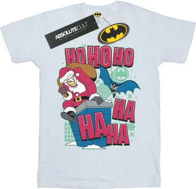 Produktbild von DC Comics - "Ha Ha Ha Ho Ho Ho" T-Shirt für Herren BI14321 (4XL) (Weiß)