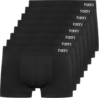 Produktbild von Boxershorts Herren, Baumwolle, 8 Stück, XL, schwarz, für Alltag