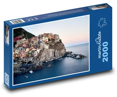 Obrázek produktu pro Puzzle 2000 Pobřežní město při západu slunce - martinpuzzle